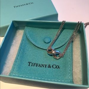 Tiffany & Co. ~ Double Chain Infinity Necklace